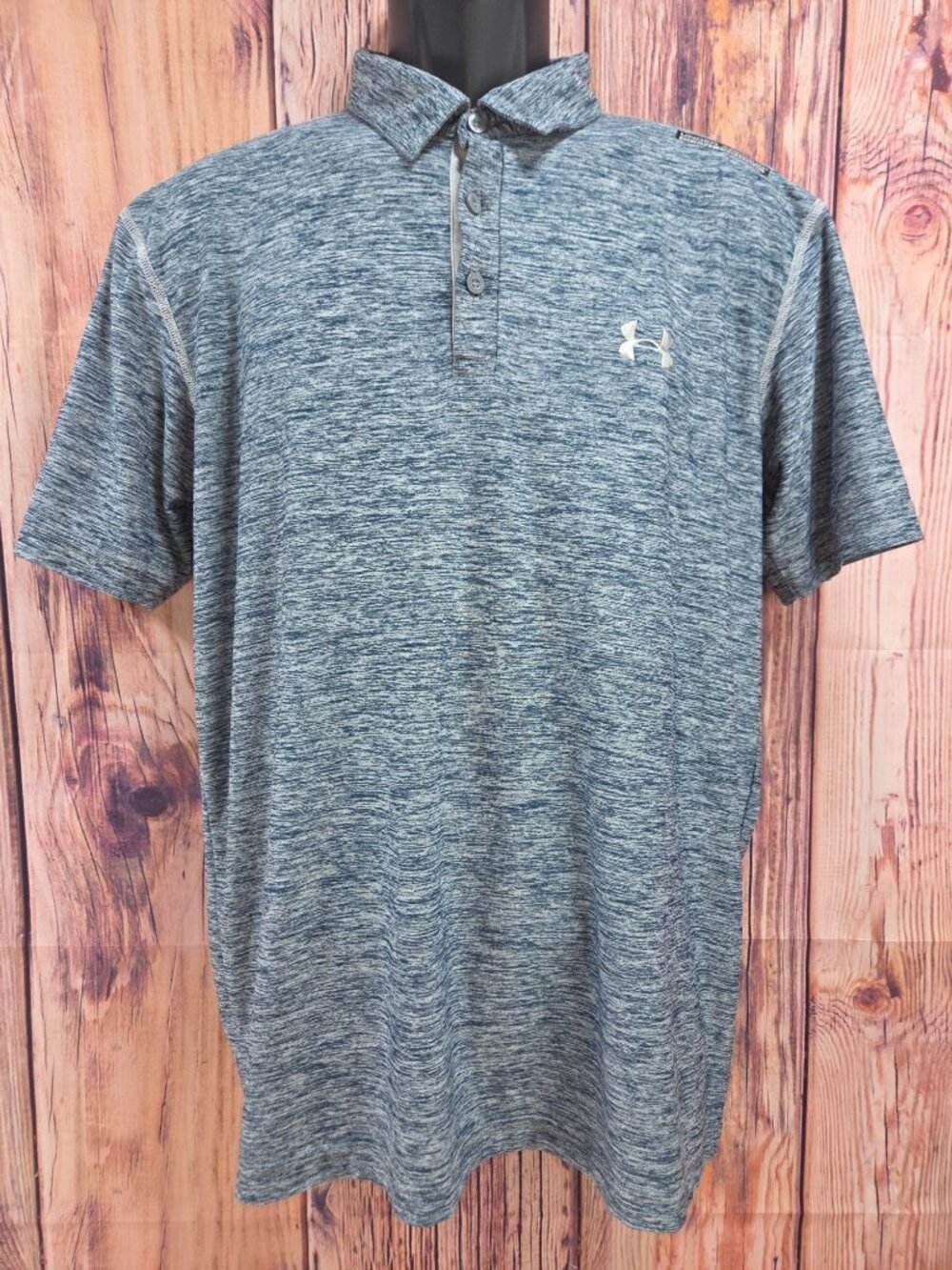 Under Armour Boys Loose Fit HeatGear Blue Polo XL ScentControl